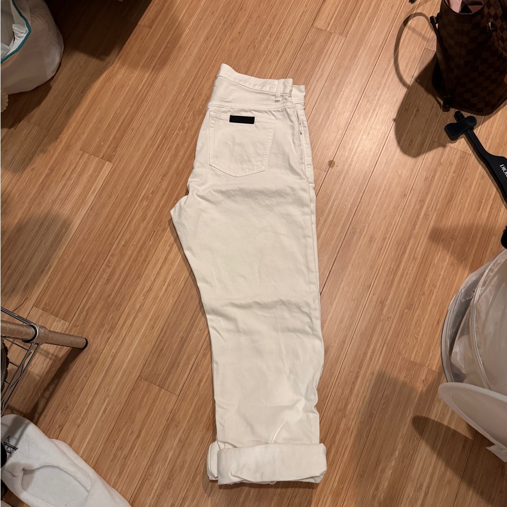 Brand new never worn fear of god essentials white pants size 31 waist